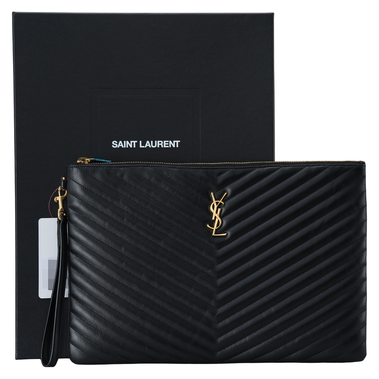 Yves Saint Laurent(USED)생로랑 440222 모노그램 쉐브론 클러치